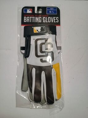 Franklin MLB San Diego Padres Youth Batting Gloves  Size M/L